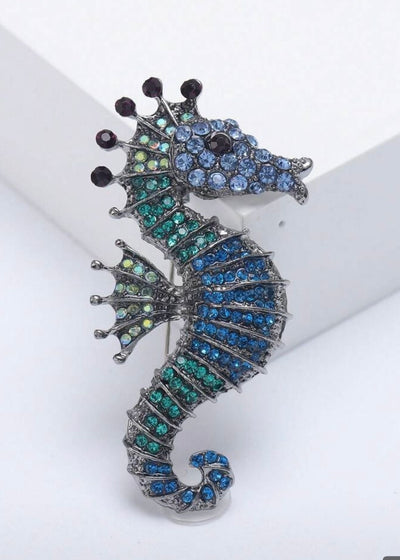SEA HORSE BROOCH