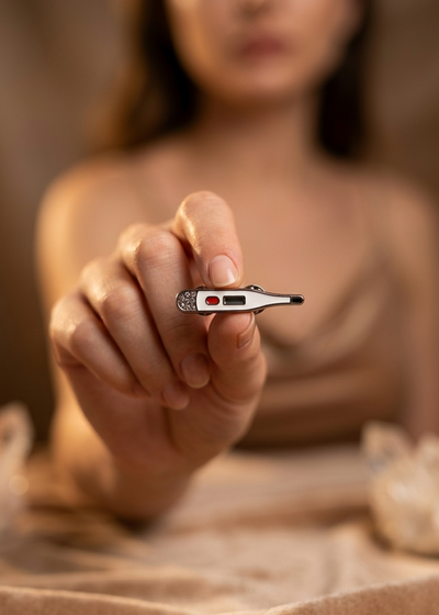 THERMOMETER ENAMEL PIN
