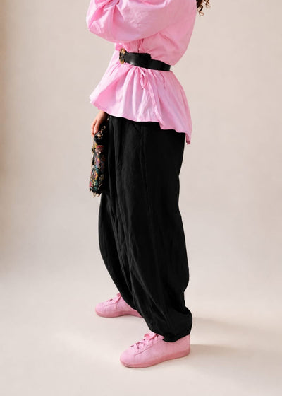 LINEN BALLOON PANTS