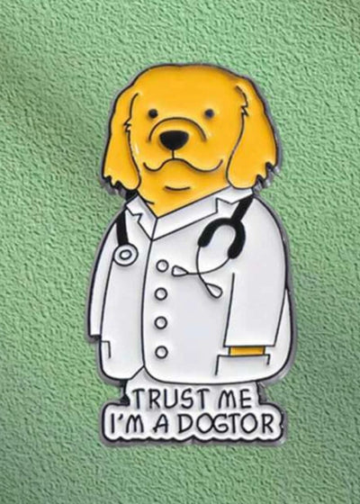 DOG DOCTOR BROOCH