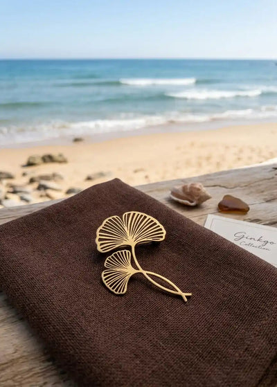 GINKO BRANCH BROOCH