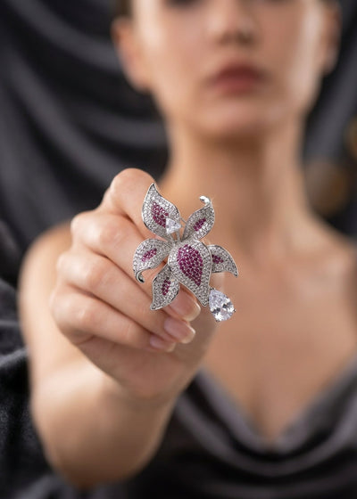 ORCHID BROOCH