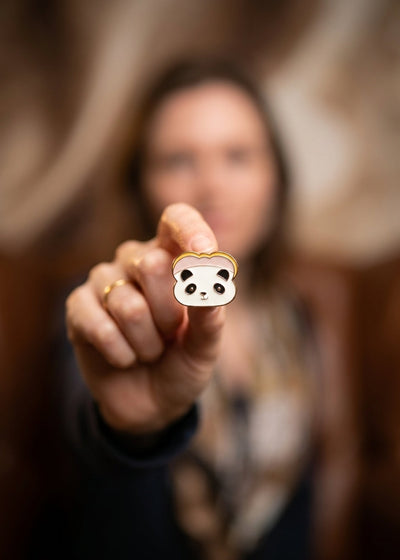 BANDA FACE ENAMEL PIN