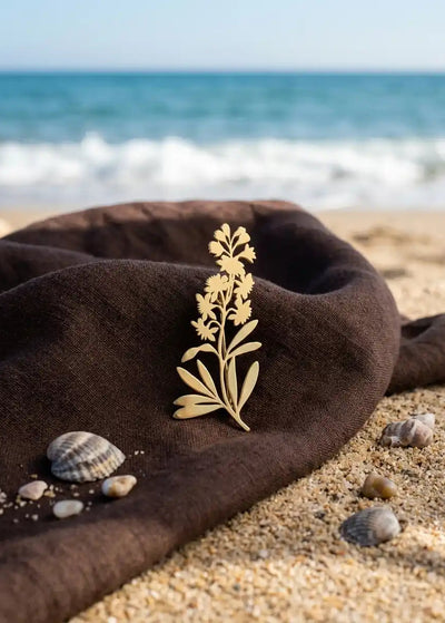 LUPINE FLOWER BROOCH