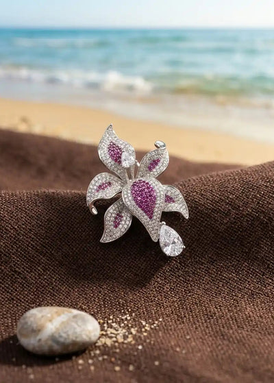 ORCHID BROOCH