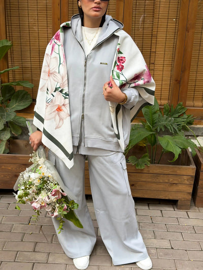 MUHRA WHITE SIGNATURE SCARF