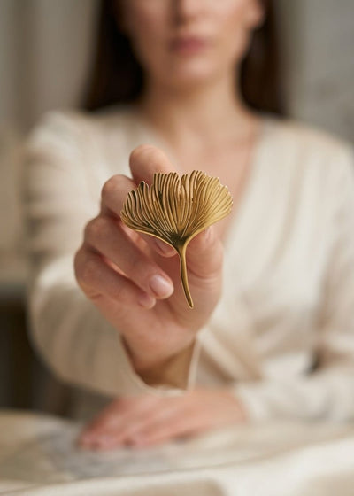 OLIVE BRANCH BROOCH