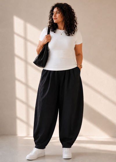 LINEN BALLOON PANTS