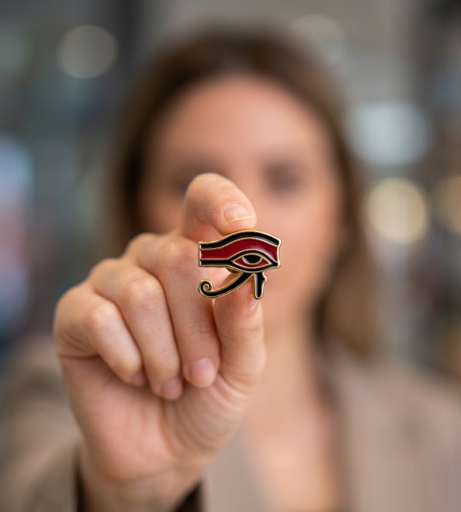 EYE OF HORUS ENAMEL PIN Main image