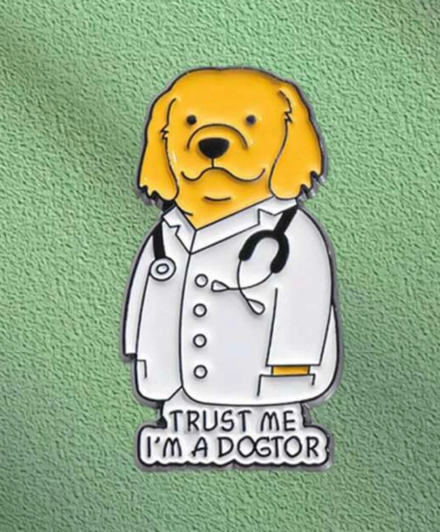 DOG DOCTOR BROOCH