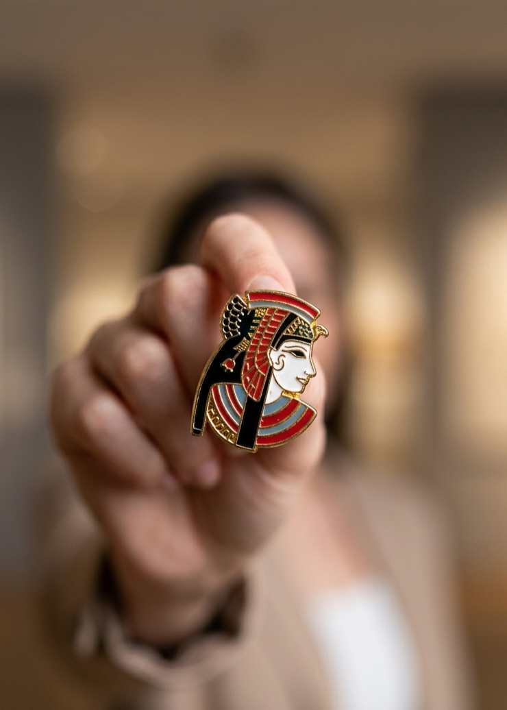 CLEOPATRA ENAMEL PIN Main image