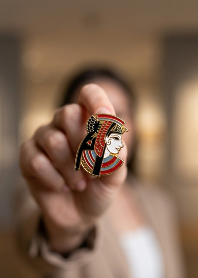 CLEOPATRA ENAMEL PIN