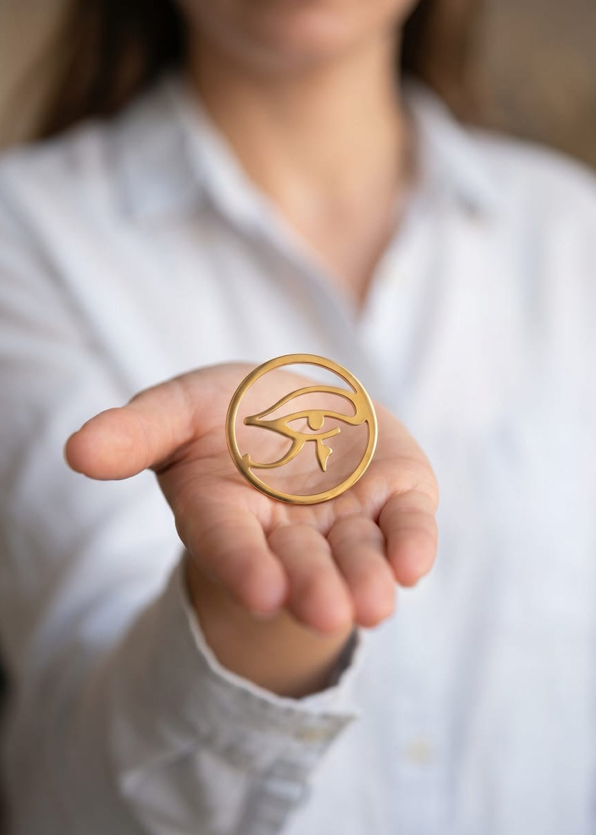 EYE OF RA BROOCH
