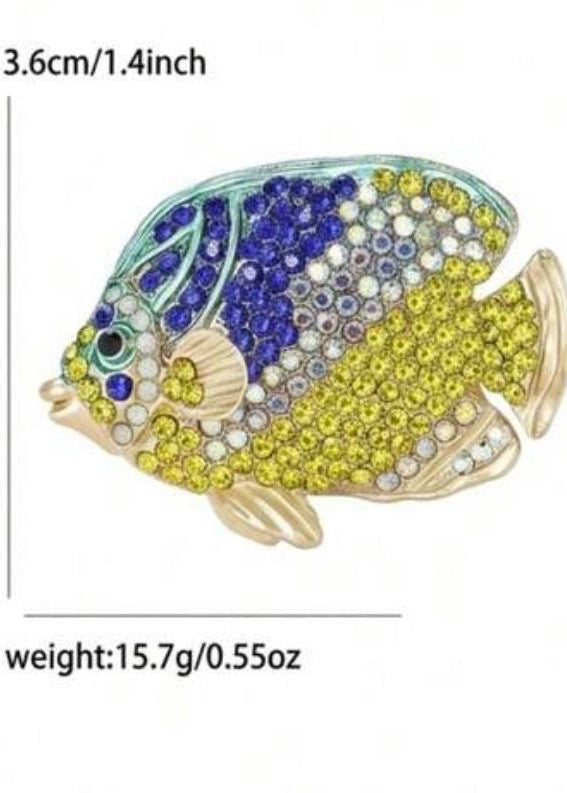 COLORFUL FISH BROOCH