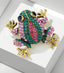 CRYSTAL FROG BROOCH