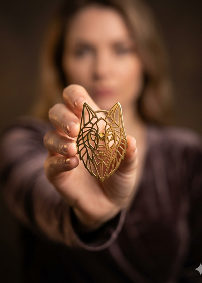 WOLF BROOCH