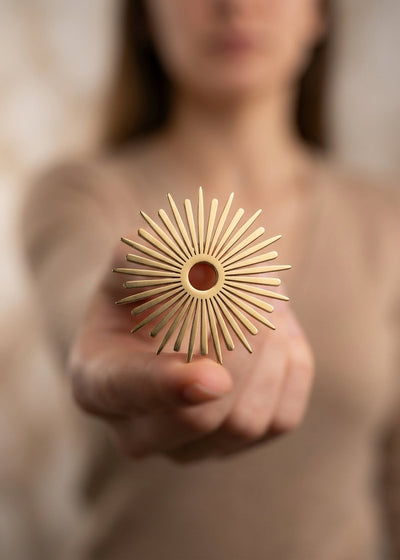 SUNBURST BROOCH