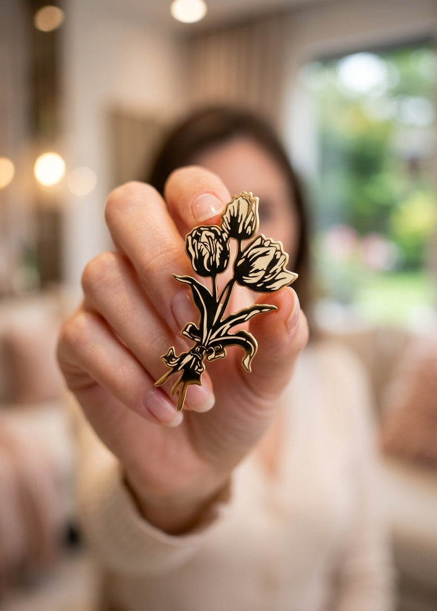 TULIP FLOWER BROOCH