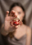 RED ENAMEL CRAB
