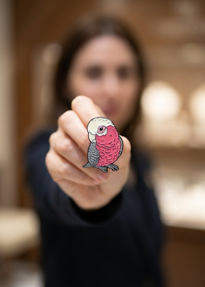 BANDIT THE GALAH ENAMEL PIN Main image