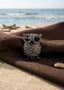 BLACK OWL BROOCH