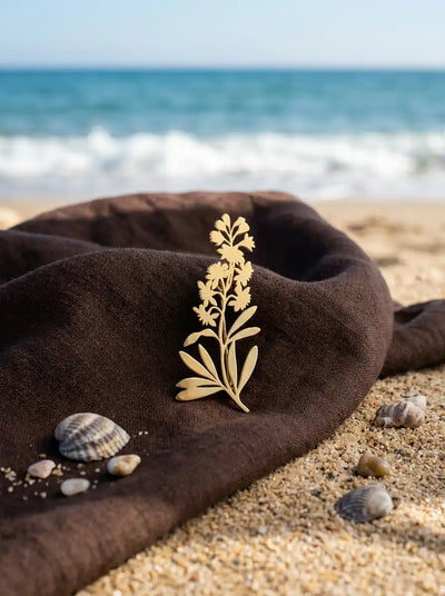 LUPINE FLOWER BROOCH