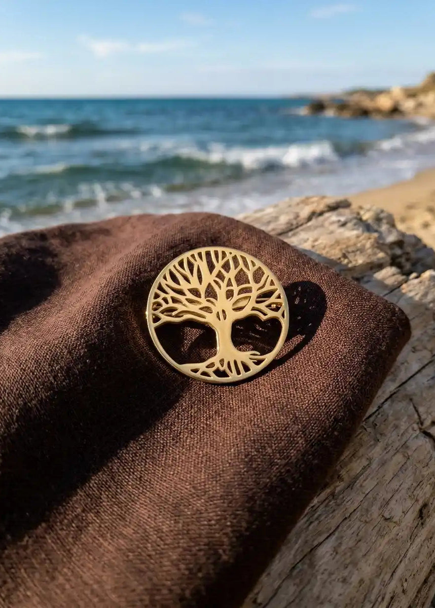 MINIMAL TREE BROOCH