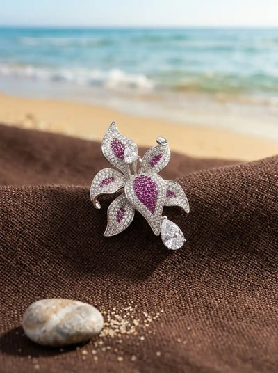 ORCHID BROOCH