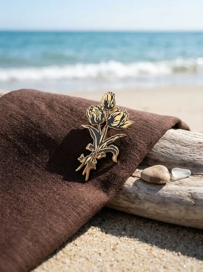 TULIP FLOWER BROOCH