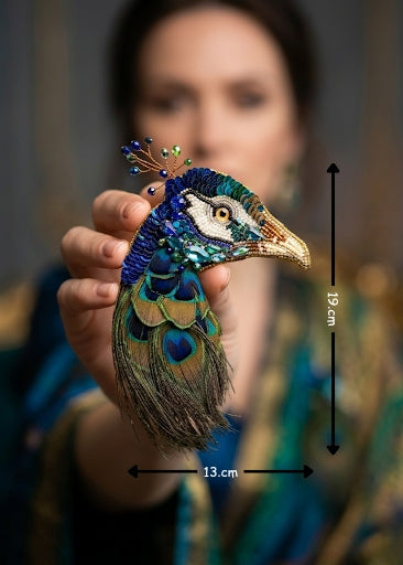 PEACOCK BROOCH