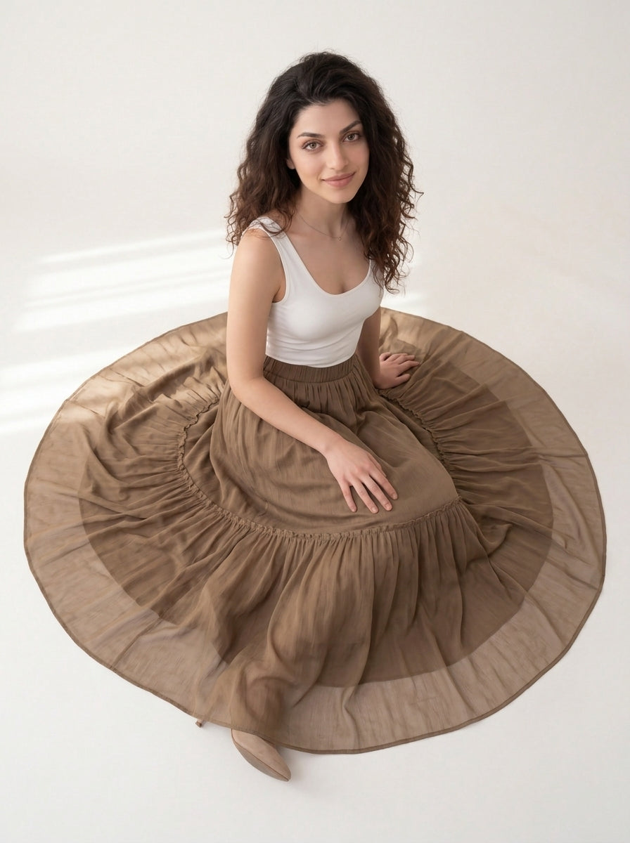 WILLOW CHIFFON SKIRT