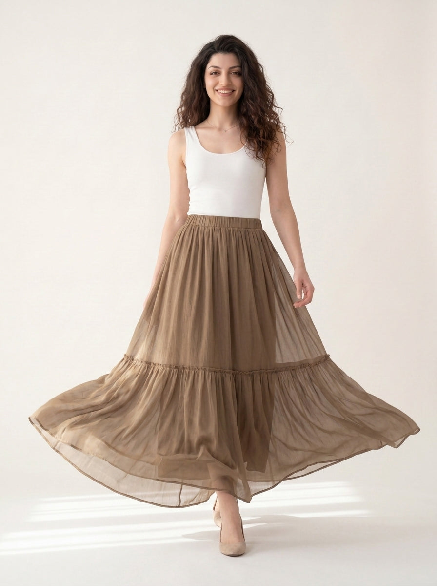 WILLOW CHIFFON SKIRT